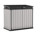 Keter Premier XL Garden Storage Shed - Grey/Black