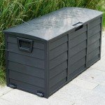 Large 300 Litre Black Garden Storage Box