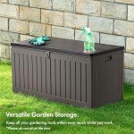 Versatile 270L Outdoor Storage Box - Weatherproof Utility Chest