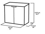 Keter Outdoor Garden Furniture Storage Shed - Light Grey