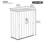 Lifetime Vertical Storage Shed - 53 Cubic Feet