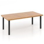 8-Seater Rectangular Acacia Wood Outdoor Dining Table