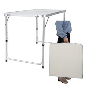 Portable 120cm Folding Picnic Table with Adjustable Height