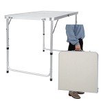 Portable 120cm Folding Picnic Table with Adjustable Height