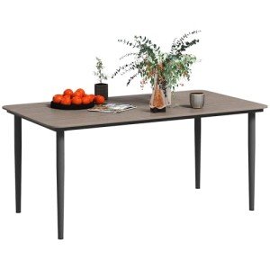Outsunny Outdoor Dining Table for 6 People