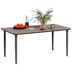 Outsunny Outdoor Dining Table for 6 People