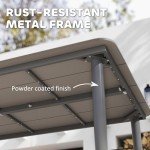 Outsunny Outdoor Dining Table for 6 People