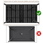Large Patio Dining Table for 6 with Umbrella Hole