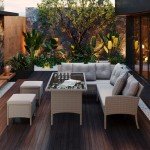 7-Seater Garden Furniture Set with Glass Table
