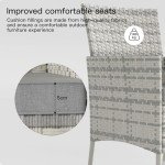 Trumbeak 4-Seater Grey Rattan Dining Set