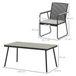 6-Seater Rattan Garden Dining Set with Cushions