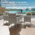 Trumbeak 4-Seater Grey Rattan Dining Set