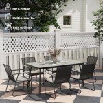 6-Seater Rattan Garden Dining Set with Cushions