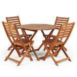 Hardwood Garden Dining Table and Chairs Set