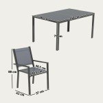 7 Piece Outdoor Dining Set with Stackable Chairs