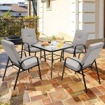 6-Piece Outdoor Patio Dining Set with Umbrella
