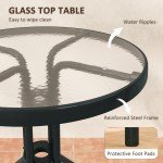 Grey Stackable 3-Piece Patio Bistro Set