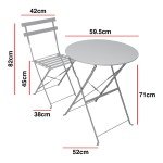 Woodside Aylsham Folding Bistro Table & Chair Set