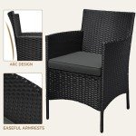 3-Piece Rattan Outdoor Patio Furniture Set