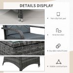 3-Piece Rattan Bistro Garden Furniture Set