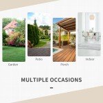 3-Piece Rattan Bistro Garden Furniture Set