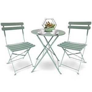 SUNMER Mint Folding Bistro Set for Gardens