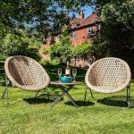 Faux Rattan Bistro Set - Multiple Colors Available