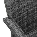 3-Piece Rattan Bistro Garden Furniture Set