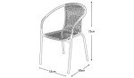 Rattan 3-Piece Tasmania Bistro Garden Set