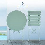 SUNMER Mint Folding Bistro Set for Gardens