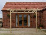 Wooden Garden Lean-to Pergola - Champion Design