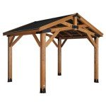 Norwood Cedar Patio Gazebo - Heavy Duty Shelter