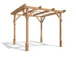 Wooden Pergola Plant Frame Kit - 2x2 Metres