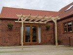 Wooden Garden Lean-to Pergola - Champion Design