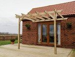 Wooden Garden Lean-to Pergola - Champion Design