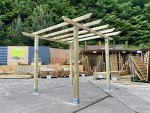 PGS Heavy Duty Wooden Pergola Kit for Gardens