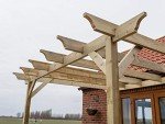 Wooden Garden Lean-to Pergola - Champion Design