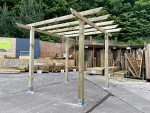PGS Heavy Duty Wooden Pergola Kit for Gardens