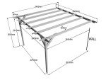 Wooden Garden Lean-to Pergola - Champion Design