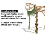Wooden Pergola Plant Frame Kit - 2x2 Metres