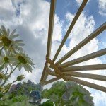 Wooden Corner Pergola Garden Plant Frame 9' x 9