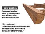 Wooden Pergola Plant Frame Kit - 2x2 Metres