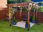 Wooden Pergola Plant Frame Kit - 2x2 Metres
