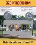 Heavy Duty Clear Vinyl Patio Curtains - 10'H x 7'W