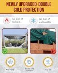 Heavy-Duty Waterproof Clear Vinyl Tarp 88"x118