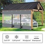 Clear Waterproof Gazebo Side Panels with Zipper