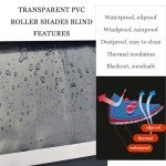 Clear PVC Outdoor Roller Blinds for Gardens