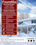Heavy-Duty Waterproof Clear Vinyl Tarp 88"x118