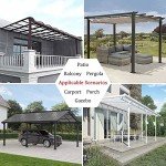 Clear Waterproof Gazebo Side Panels with Zipper