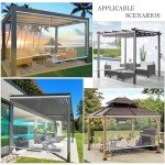 Clear PVC Outdoor Roller Blinds for Gardens